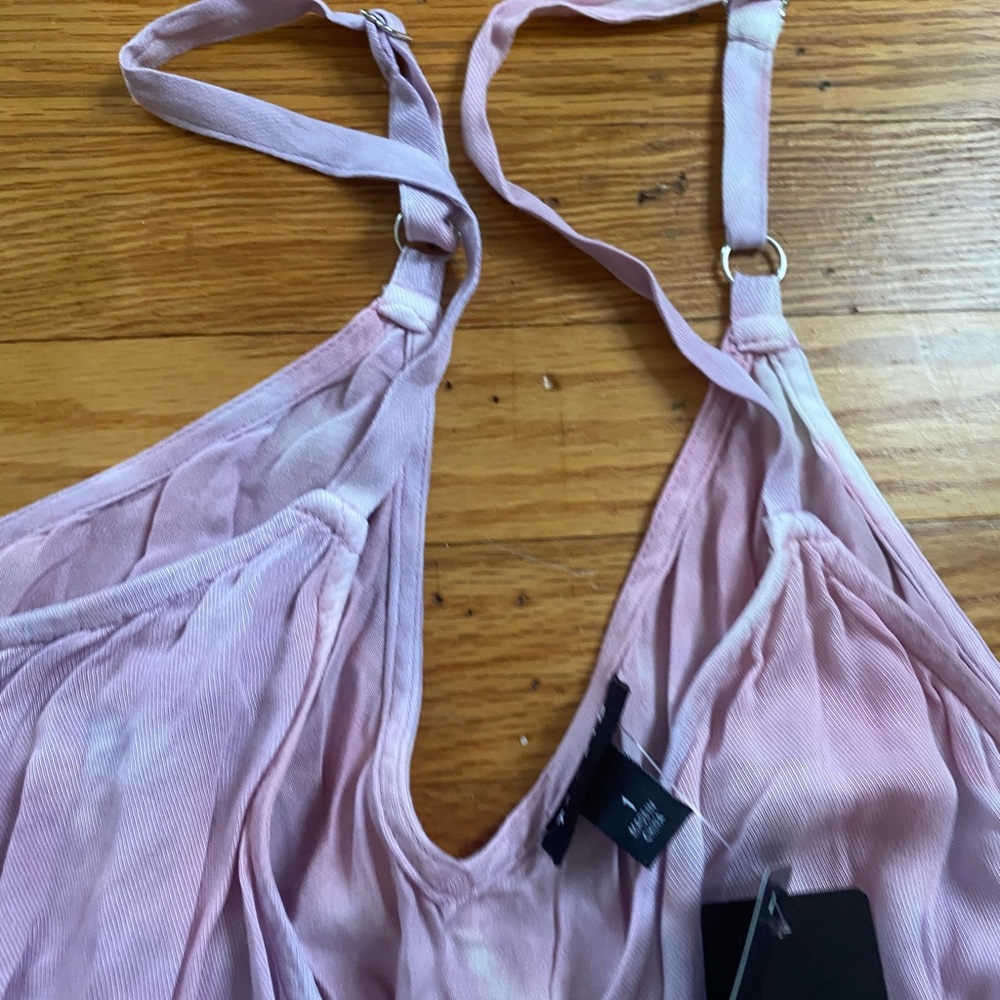 Torrid Pink and White tie dye Camisole tank top women’s sz 1x bew - Picture 6 of 11